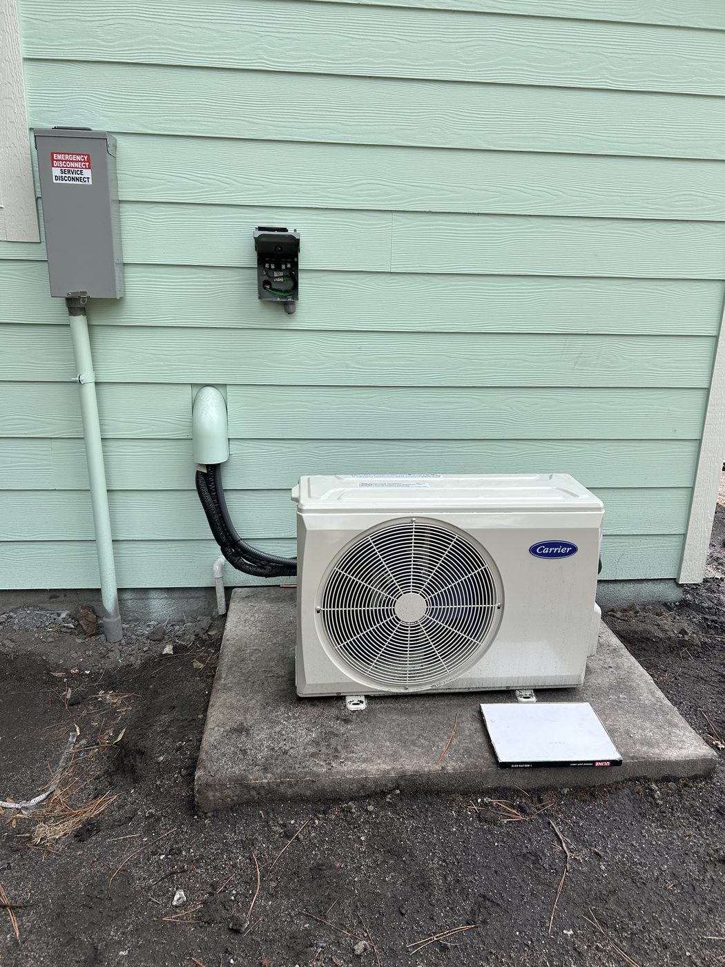 Mini-split HVAC electrical wiring by Fogle & Sons Electric