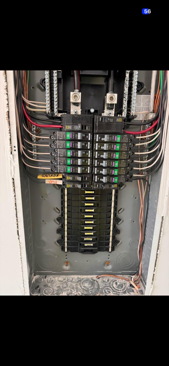 Electrical panel trim-out completed in Lexington, SC by Fogle & Sons Electric